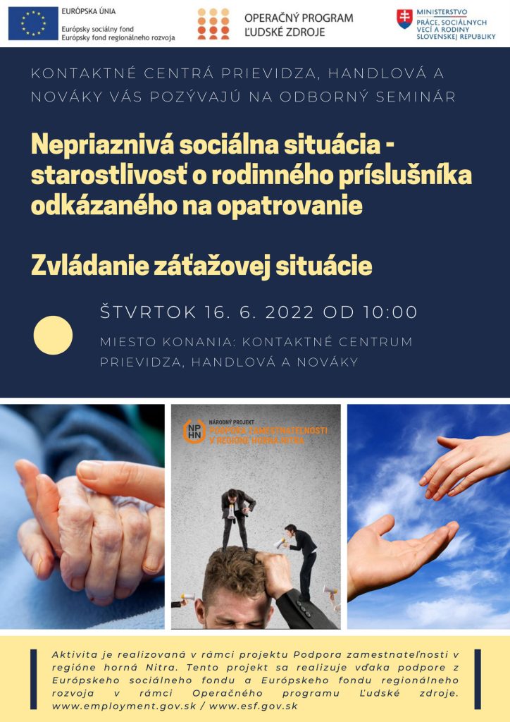 Plagát - nepriaznivá sociálna situácia